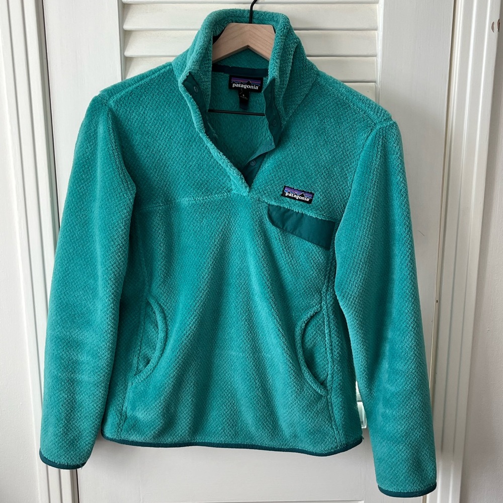Patagonia Re-tool Snap T Fleece Green Sweater Pullover
